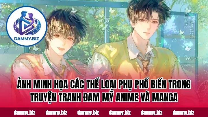 Ảnh minh họa các thể loại phụ phổ biến trong truyện tranh đam mỹ anime và manga