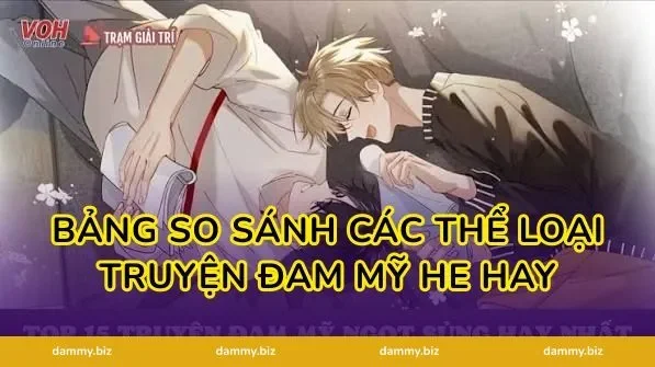 Bảng So Sánh Các Thể Loại truyện đam mỹ HE hay